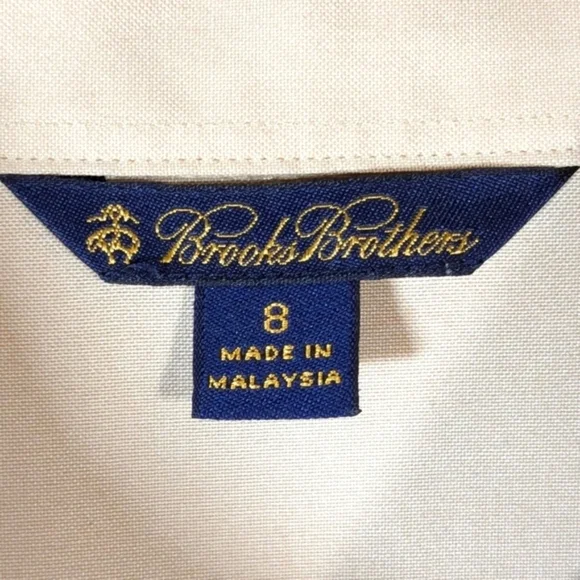 Brooks Brothers Tan Shirt Dress Sz 8 - Picture 5 of 6